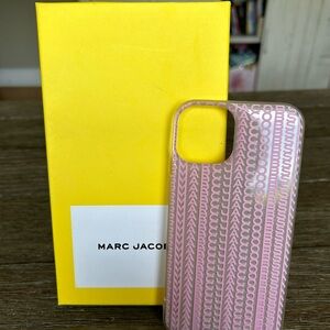 Marc Jacobs Pink Logo Pattern iPhone Case